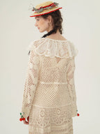 Cherry Crochet Garden Blouse