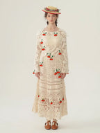 Cherry Crochet Garden Blouse