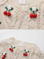 Cherry Crochet Garden Blouse