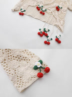 Cherry Crochet Garden Blouse