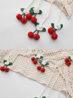 Cherry Crochet Garden Blouse
