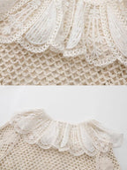 Cherry Crochet Garden Blouse