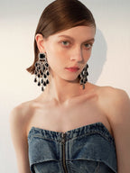 Crystal Cascade Chandelier Earrings