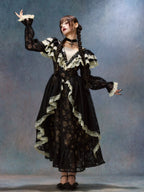 Midnight Rose Gothic Lace Dress