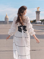 Victorian Ribbon Cameo Dress