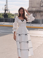 Victorian Ribbon Cameo Dress