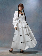 Victorian Ribbon Cameo Dress