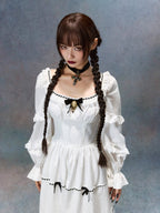 Victorian Ribbon Cameo Dress