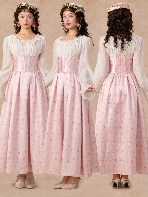 Blush Corset Rose Garden Dress