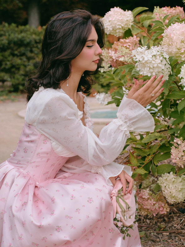 Blush Corset Rose Garden Dress