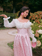 Blush Corset Rose Garden Dress
