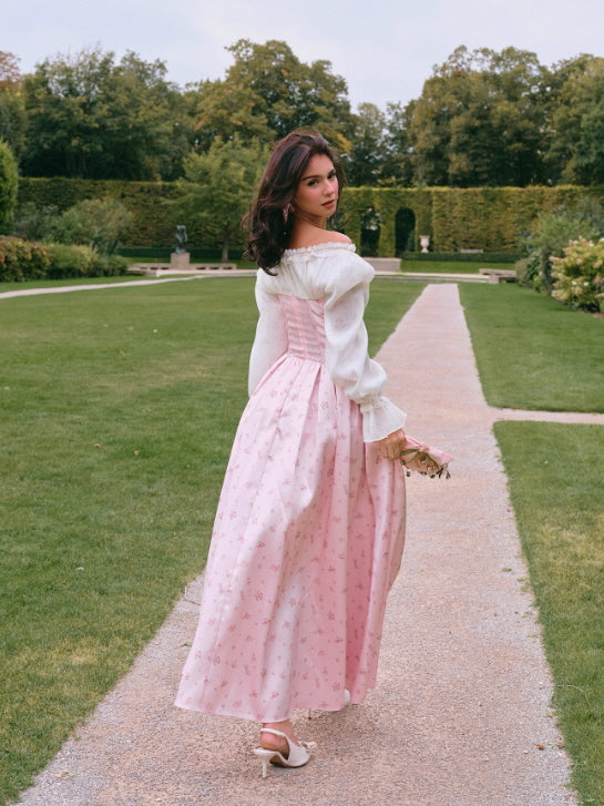 Blush Corset Rose Garden Dress