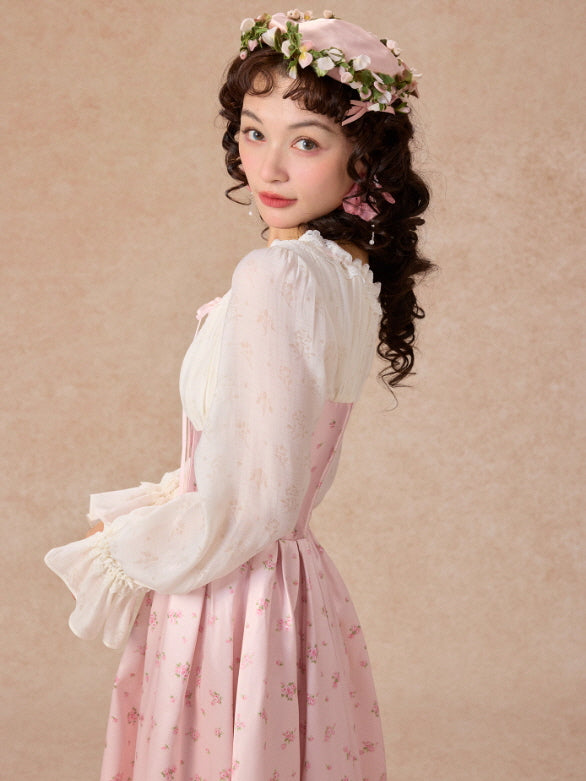 Blush Corset Rose Garden Dress