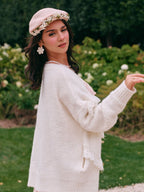 Lace Whisper Romantic Knit Cardigan
