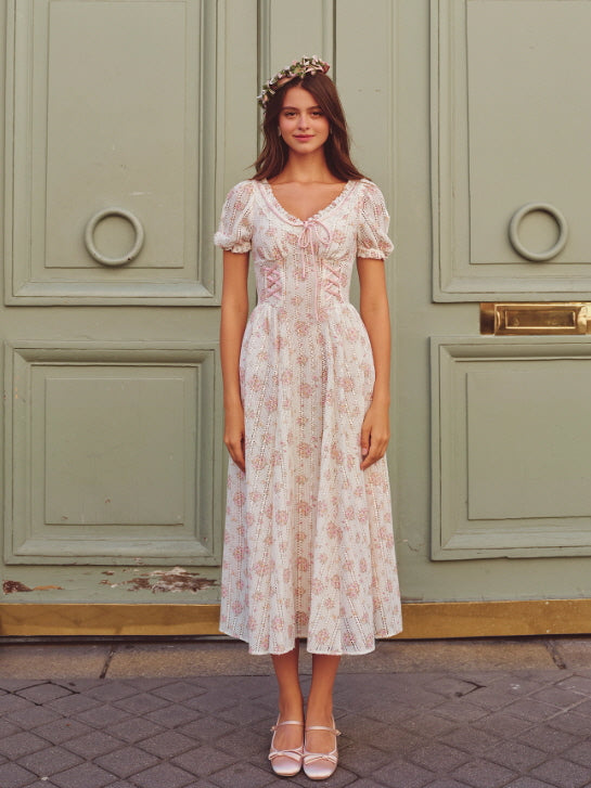 Vintage Rose Garden Corset Dress