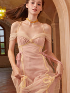 Blush Ribbon Tulle Fairytale Dress