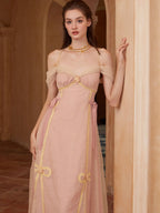 Blush Ribbon Tulle Fairytale Dress