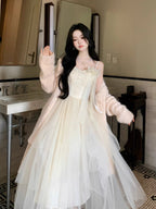 Whispering Petal Tulle Dress
