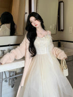 Whispering Petal Tulle Dress