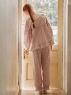 Blush Daisy Lace Ruffle Loungewear Set