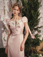Blush Garden Ribbon Dress