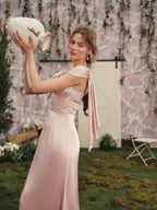 Blush Garden Ribbon Dress
