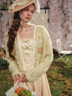 Spring Garden Lace Ribbon Cottage Dress