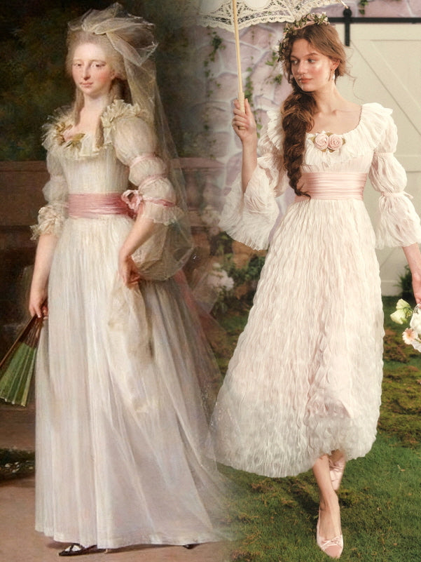 Rosy Whispers Garden Muse Dress
