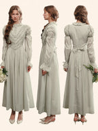 Sage Lily Victorian Garden Dress