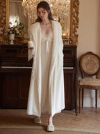 Rose Veil Lace Hooded Robe