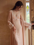 Blossom Whisper Lace Nightgown & Robe