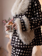 Winter Check Velvet Loungewear Set