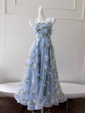 Blue Garden Petal Bloom Dress