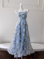 Blue Garden Petal Bloom Dress