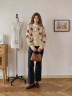 Vintage Rose Garden Knit Cardigan