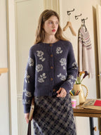 Vintage Rose Garden Knit Cardigan