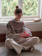 Winter Fair Isle Cozy Knit Sweater