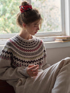 Winter Fair Isle Cozy Knit Sweater