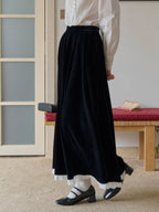 Velvet Garden Embroidered Vintage Vest & Skirt