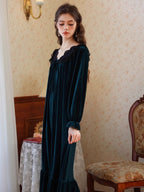 Retro Velvet Princess Nightgown