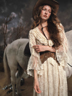 Moonlit Meadow Lace Long Dress