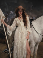 Moonlit Meadow Lace Long Dress