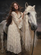 Moonlit Meadow Lace Long Dress