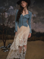 Blue Ridge Western Lace-Up Top
