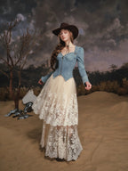 Blue Ridge Western Lace-Up Top