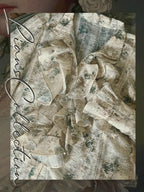 Forest Whispers Vintage Jacquard Dress