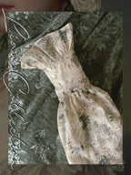 Forest Whispers Vintage Jacquard Dress