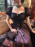 Midnight Rose Lace Corset Dress