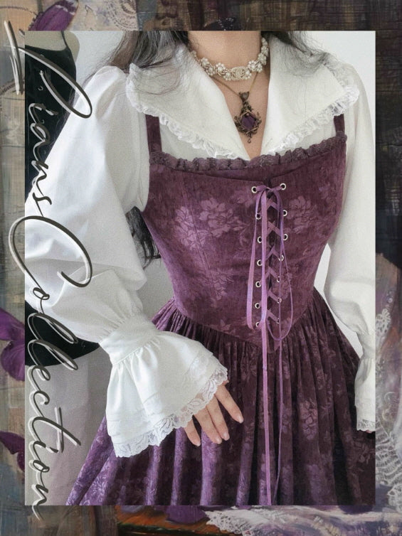 Florence Vintage Rose Corset Dress