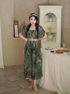 Forest Muse Vintage Embroidered Fairy Dress